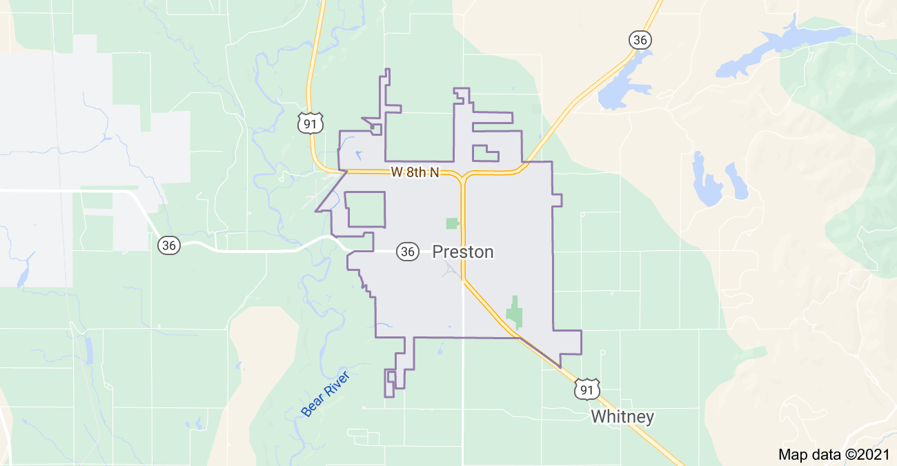 preston map